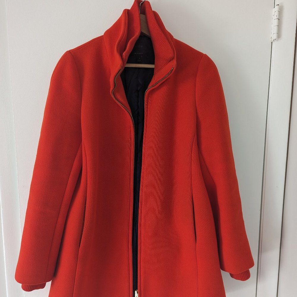 J.Crew Italian Wool Stadium Coat, Sz 10